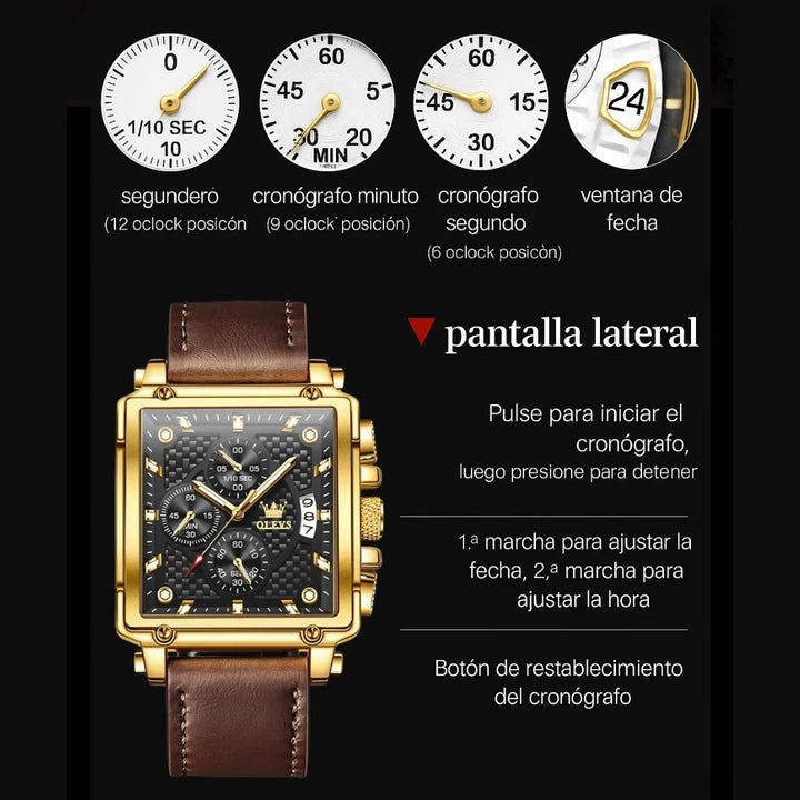 ¡Aquí encuentras relojes de alta calidad para todos los estilos! Reloj para Hombre, Reloj de Plata, Reloj de Oro, Reloj de Cuarzo, Reloj Automático, Reloj Cronógrafo, Reloj Mecánico.