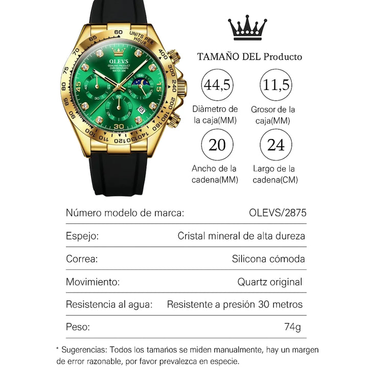 ¡Aquí encuentras relojes de alta calidad para todos los estilos! Reloj para Hombre, Reloj de Plata, Reloj de Oro, Reloj de Cuarzo, Reloj Automático, Reloj Cronógrafo, Reloj Mecánico.