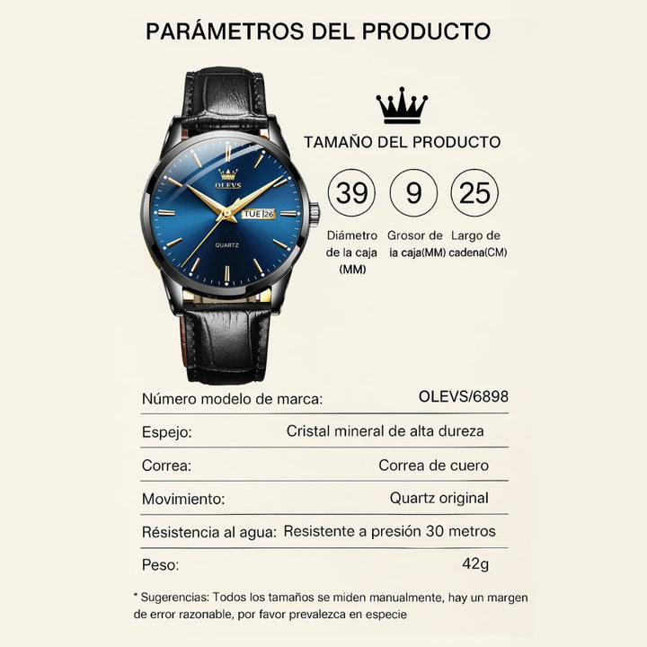 ¡Aquí encuentras relojes de alta calidad para todos los estilos! Reloj para Hombre, Reloj de Plata, Reloj de Oro, Reloj de Cuarzo, Reloj Automático, Reloj Cronógrafo, Reloj Mecánico.