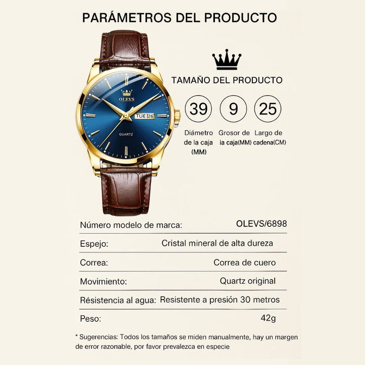 ¡Aquí encuentras relojes de alta calidad para todos los estilos! Reloj para Hombre, Reloj de Plata, Reloj de Oro, Reloj de Cuarzo, Reloj Automático, Reloj Cronógrafo, Reloj Mecánico.