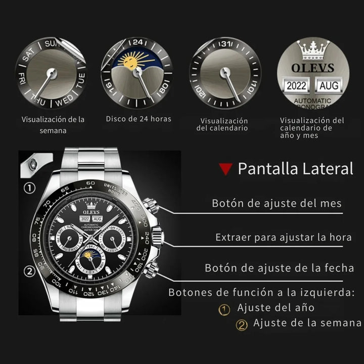 ¡Aquí encuentras relojes de alta calidad para todos los estilos! Reloj para Hombre, Reloj de Plata, Reloj de Oro, Reloj de Cuarzo, Reloj Automático, Reloj Cronógrafo, Reloj Mecánico.