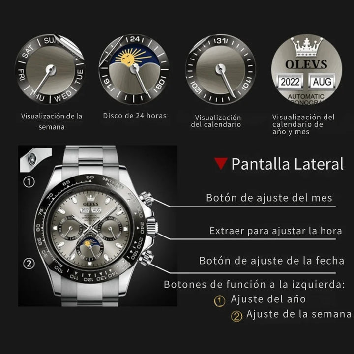 ¡Aquí encuentras relojes de alta calidad para todos los estilos! Reloj para Hombre, Reloj de Plata, Reloj de Oro, Reloj de Cuarzo, Reloj Automático, Reloj Cronógrafo, Reloj Mecánico.