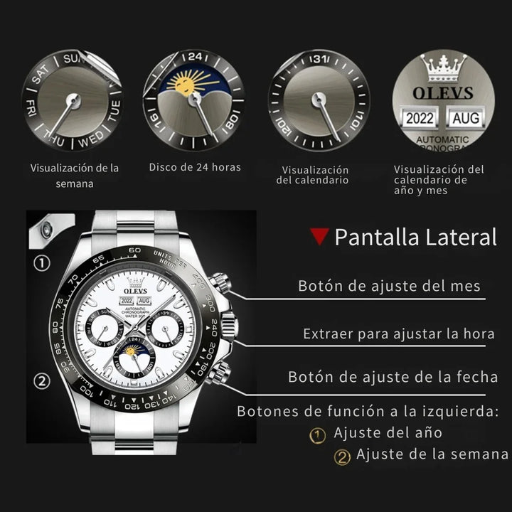 ¡Aquí encuentras relojes de alta calidad para todos los estilos! Reloj para Hombre, Reloj de Plata, Reloj de Oro, Reloj de Cuarzo, Reloj Automático, Reloj Cronógrafo, Reloj Mecánico.