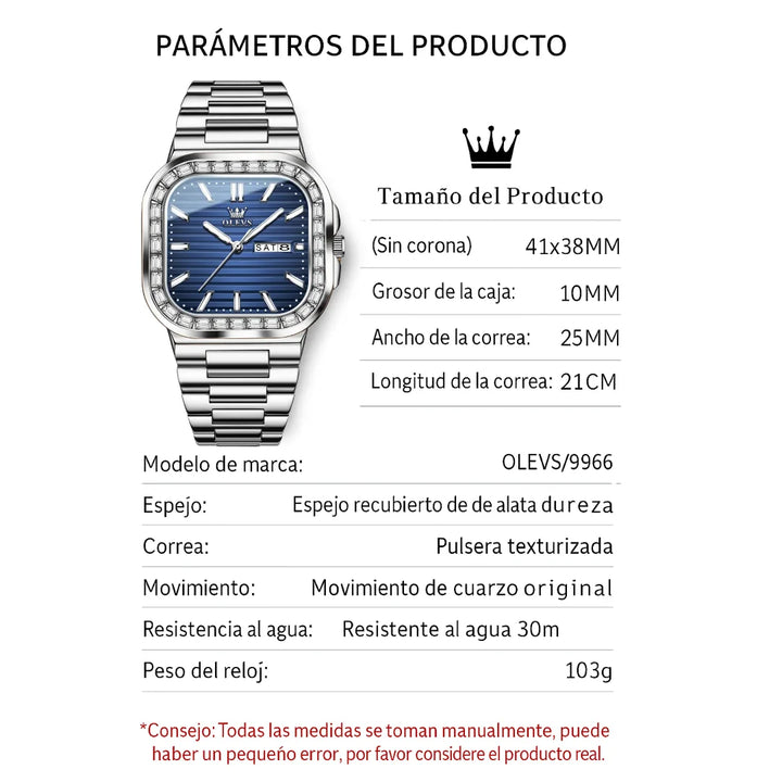 ¡Aquí encuentras relojes de alta calidad para todos los estilos! Reloj para Hombre, Reloj de Plata, Reloj de Oro, Reloj de Cuarzo, Reloj Automático, Reloj Cronógrafo, Reloj Mecánico.